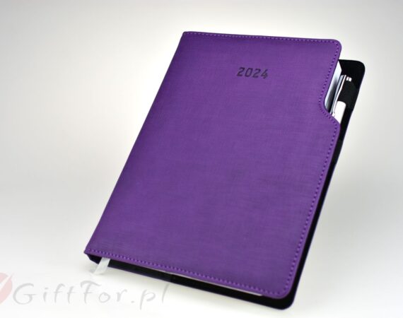 Kalendarz książkowy fioletowy